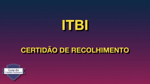 Certidão De Recolhimento De ITBI