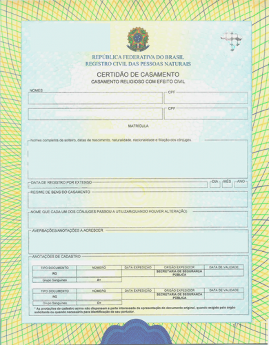 Certidão De Casamento Atualizada